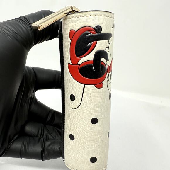 Disney x Kate Spade Minnie Mouse Small Slim Bifold Wallet NWT Polka Dot - Picture 8 of 13